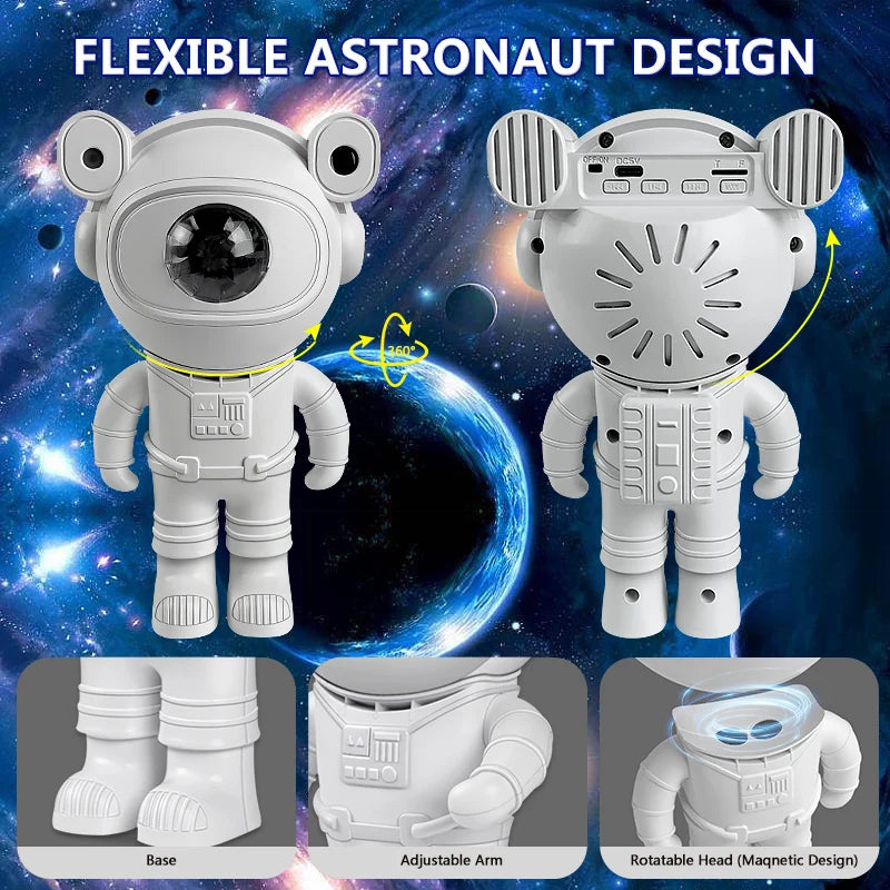 Galaxy Night Light Astronaut Space Projector 2.0