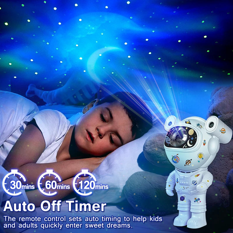 Galaxy Night Light Astronaut Space Projector 2.0