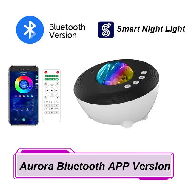  LED Aurora Projector Bluetooth Speaker Night Light 